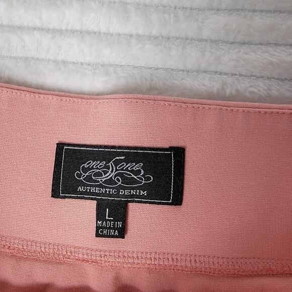 Pencil Skirt Peach Women's Size Large L Stretch Workwear Capsule One5One - Picture 5 of 8